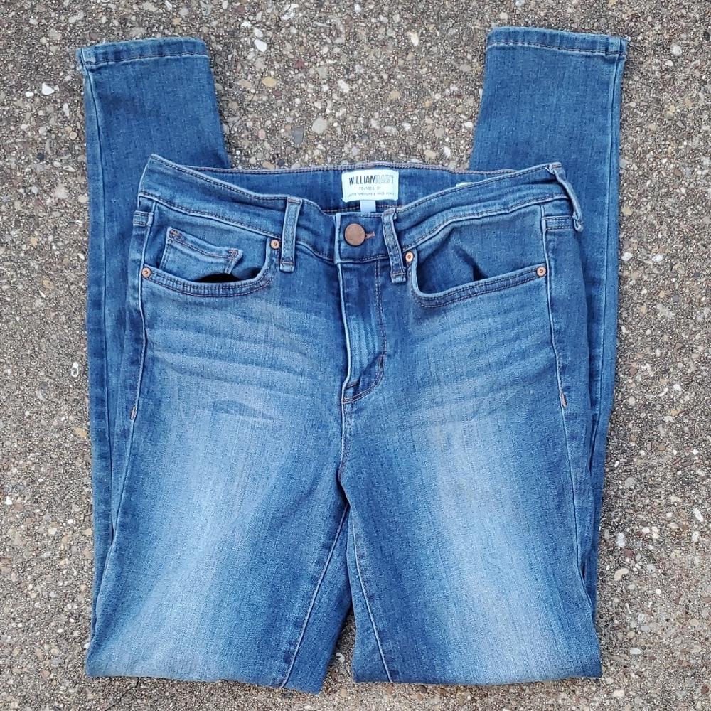 William Rast Perfect Skinny Classic Blue Denim Jeans 28 Justin Timberlake - Picture 2 of 8